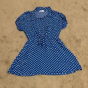 Blue Polka Dot Dress